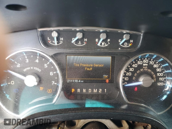 2011 Ford F-150 XL with VIN 1FTFW1EF5BFA04024, listed as a Copart auction lot 64267205 with 211,116 mi miles and Salvage title. Bid and sale history available at DreamBid. Image 9.