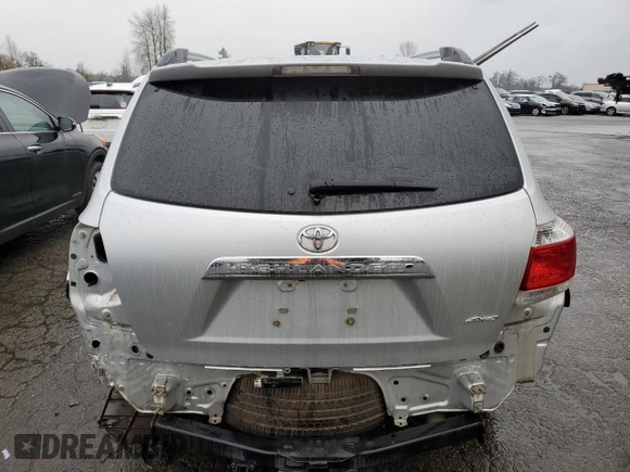 2012 Toyota Highlander Limited with VIN 5TDDK3EH1CS162748, listed as a Copart auction lot 86255354 with 158,088 mi miles and Salvage Title. Bid and sale history available at carsss.com. Image 6.