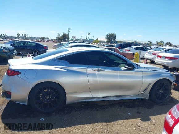 2018 Infiniti Q60 Luxe with VIN JN1EV7EK2JM343030, listed as a IAAI auction lot 42827233 with 97,945 mi miles and . Bid and sale history available at DreamBid. Image 14.