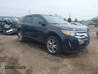 2013 Ford Edge SEL with VIN 2FMDK4JCXDBA73405, listed as a IAAI auction lot 42016509 with 165,529 mi miles. Bid and sale history available at carsss.com. Image 1.