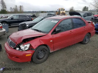 2002 Mitsubishi Lancer ES with VIN JA3AJ26E82U044516, listed as a Copart auction lot 76046224 with 201,916 mi miles and Salvage Title. Bid and sale history available at carsss.com. Image 1.