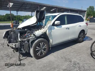 2018 Nissan Pathfinder S with VIN 5N1DR2MN4JC623884, listed as a Copart auction lot 56836785 with 160,343 mi miles and Salvage title. Bid and sale history available at DreamBid. Image 1.