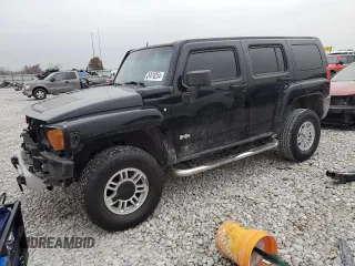 2008 Hummer H3 SUV with VIN 5GTEN13E188114275, listed as a Copart auction lot 81418254 with 196,190 mi miles and Salvage Title. Bid and sale history available at DreamBid. Image 1.