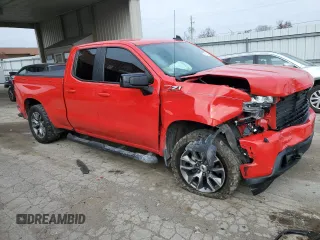 2019 Chevrolet Silverado 1500 RST with VIN 1GCRYEED5KZ230298, listed as a Copart auction lot 82813134 with 57,280 mi miles and Salvage Title. Bid and sale history available at DreamBid. Image 4.