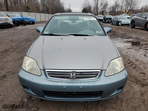 1999 Honda Civic EX with VIN 2HGEJ8646XH550886, listed as a Copart auction lot 41465115 with 78,693 mi miles and Salvage Title. Bid and sale history available at carsss.com. Image 5.