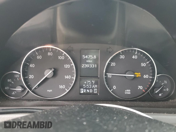 2007 Mercedes-Benz C 230 Sport with VIN WDBRF52H27F860946, listed as a Copart auction lot 54327515 with 239,331 mi miles and Salvage Title. Bid and sale history available at DreamBid. Image 9.