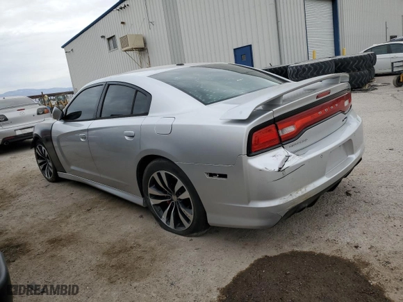 2012 Dodge Charger SRT8 with VIN 2C3CDXEJ6CH114987, listed as a Copart auction lot 87500795 with 165,176 mi miles and Salvage Title. Bid and sale history available at carsss.com. Image 2.