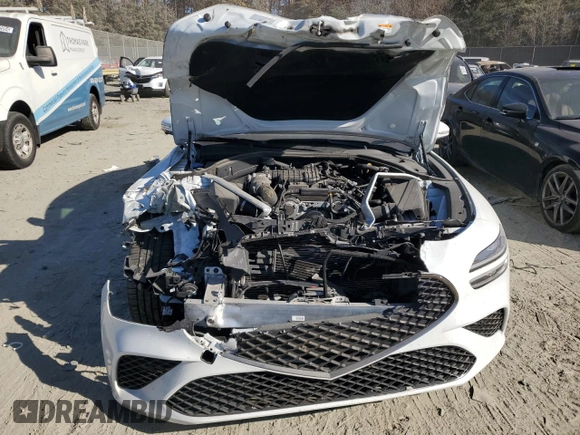 2023 Genesis G70 3.3T with VIN KMTG54TE2PU124578, listed as a Copart auction lot 79160664 with 46,500 mi miles and Salvage Title. Bid and sale history available at DreamBid. Image 5.