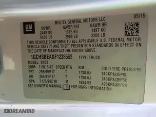 2015 Chevrolet Colorado 2WD LT with VIN 1GCHSBEAXF1228553, listed as a IAAI auction lot 41662351 with 206,780 mi miles. Bid and sale history available at carsss.com. Image 9.