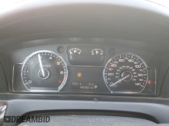 2009 Lincoln MKS with VIN 1LNHM94R79G620820, listed as a Copart auction lot 49594165 with 166,163 mi miles and Salvage Title. Bid and sale history available at DreamBid. Image 9.