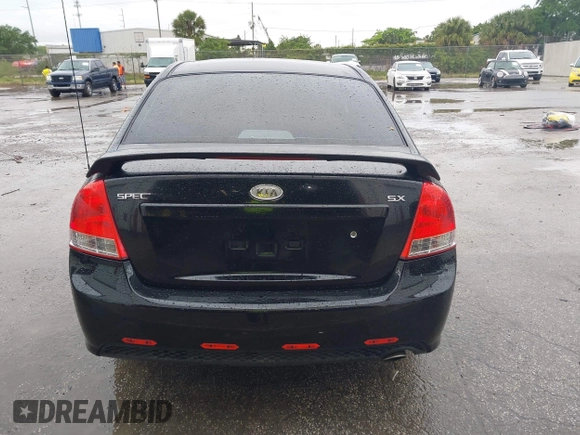 2009 Kia Spectra EX with VIN KNAFE221X95026115, listed as a IAAI auction lot 41967784 with 177,695 mi miles. Bid and sale history available at carsss.com. Image 16.