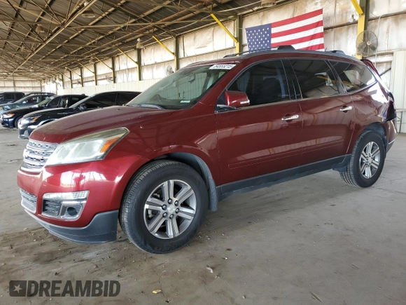 2015 Chevrolet Traverse LT with VIN 1GNKRGKD8FJ280283, listed as a Copart auction lot 54553215 with 103,515 mi miles and Salvage Title. Bid and sale history available at carsss.com. Image 1.