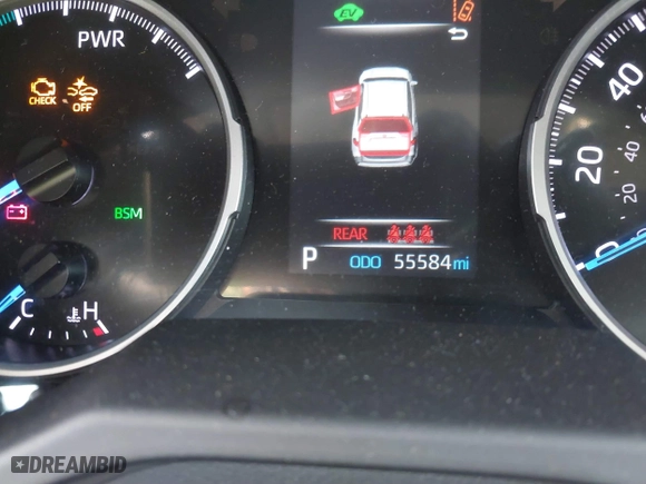 2022 Toyota RAV4 Hybrid XLE with VIN 4T3RWRFV3NU051850, listed as a IAAI auction lot 41571914 with 55,584 mi miles. Bid and sale history available at carsss.com. Image 16.