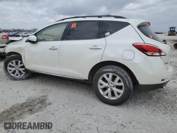 2012 Nissan Murano SV with VIN JN8AZ1MW8CW216621, listed as a Copart auction lot 43841924 with Not Provided miles and Salvage Title. Bid and sale history available at DreamBid. Image 2.