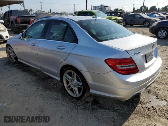 2012 Mercedes-Benz C 250 Sport with VIN WDDGF4HB1CA607619, listed as a Copart auction lot 62418595 with 143,721 mi miles and Clean title. Bid and sale history available at DreamBid. Image 2.