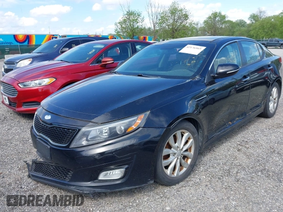 2014 Kia Optima EX z VIN 5XXGN4A71EG340220, wystawiony jako IAAI lot #42176989 z przebiegiem 177 064 mil mil oraz . Historia ofert i sprzedaży dostępna na DreamBid. Obrazek 2.