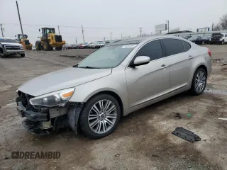 2015 Kia Cadenza Premium with VIN KNALN4D70F5173300, listed as a Copart auction lot 86696304 with 125,410 mi miles and Salvage Title. Bid and sale history available at carsss.com. Image 1.