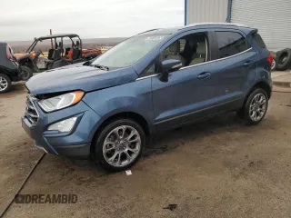2021 Ford EcoSport Titanium z VIN MAJ6S3KL4MC416365, wystawiony jako Copart lot #45915025 z przebiegiem 54 188 mil mil oraz Nie do naprawy. Historia ofert i sprzedaży dostępna na DreamBid. Obrazek 1.