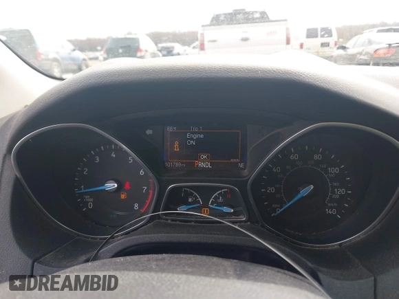 2015 Ford Focus SE with VIN 1FADP3K20FL383433, listed as a IAAI auction lot 42018563 with 101,789 mi miles. Bid and sale history available at carsss.com. Image 7.