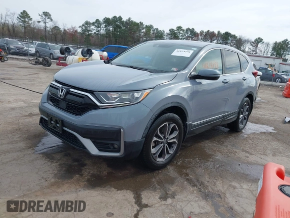 2021 Honda CR-V EX with VIN 2HKRW2H57MH618300, listed as a IAAI auction lot 41824198 with 134,892 mi miles. Bid and sale history available at carsss.com. Image 18.
