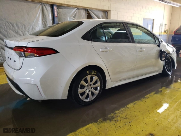 2022 Toyota Corolla LE with VIN 5YFEPMAE2NP295635, listed as a Copart auction lot 49228055 with 91,082 mi miles and Clean Title. Bid and sale history available at carsss.com. Image 3.
