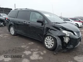 2014 Toyota Sienna Ltd with VIN 5TDDK3DCXES076542, listed as a IAAI auction lot 41559021 with 1 mi miles. Bid and sale history available at carsss.com. Image 1.