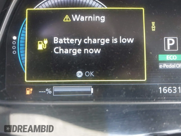 2021 Nissan LEAF SV with VIN 1N4AZ1CV8MC556168, listed as a IAAI auction lot 41758095 with 16,631 mi miles and . Bid and sale history available at DreamBid. Image 22.