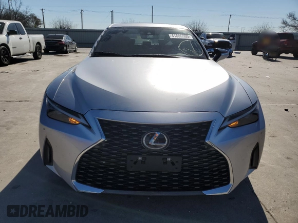 2022 Lexus IS with VIN JTHDA1D25N5119803, listed as a Copart auction lot 41886005 with 46,603 mi miles and Salvage Title. Bid and sale history available at carsss.com. Image 5.
