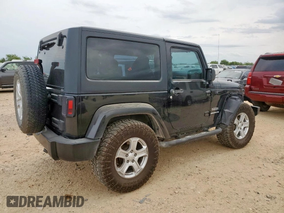 2016 Jeep Wrangler Black Bear with VIN 1C4AJWAG6GL332985, listed as a Copart auction lot 55244945 with 76,661 mi miles and Salvage title. Bid and sale history available at DreamBid. Image 3.
