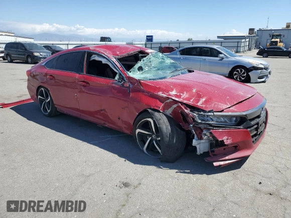 2020 Honda Accord Sport with VIN 1HGCV1F32LA095991, listed as a Copart auction lot 55431085 with 94,532 mi miles and Clean title. Bid and sale history available at DreamBid. Image 4.
