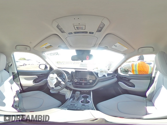 2020 Toyota Highlander L with VIN 5TDCZRBH9LS504672, listed as a Copart auction lot 54147505 with 49,879 mi miles and Salvage title. Bid and sale history available at DreamBid. Image 15.