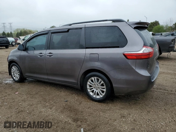 2015 Toyota Sienna XLE with VIN 5TDYK3DC9FS552119, listed as a Copart auction lot 55424515 with 108,307 mi miles and Salvage title. Bid and sale history available at DreamBid. Image 2.