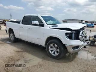2021 Ram 1500 Laramie with VIN 1C6SRFDT9MN771658, listed as a Copart auction lot 54327585 with 86,062 mi miles and Salvage Title. Bid and sale history available at carsss.com. Image 4.