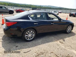 2015 Infiniti Q50 Premium with VIN JN1BV7AR6FM417210, listed as a Copart auction lot 63733915 with 95,926 mi miles and Salvage title. Bid and sale history available at DreamBid. Image 3.