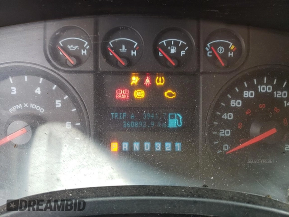 2010 Ford F-150 XL with VIN 1FTMF1C80AKE27627, listed as a Copart auction lot 82574584 with 360,892 mi miles and Salvage Title. Bid and sale history available at carsss.com. Image 9.