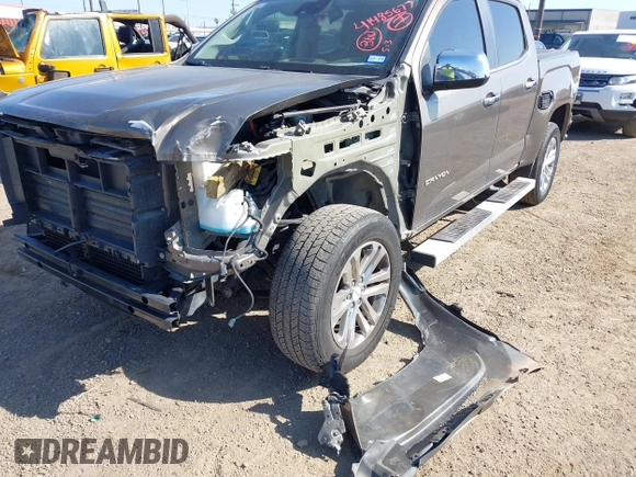 2015 GMC Canyon 2WD SLT with VIN 1GTG5CE33F1217775, listed as a IAAI auction lot 41485677 with 1 mi miles. Bid and sale history available at carsss.com. Image 6.