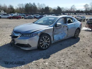 2016 Acura TLX V6 with VIN 19UUB2F30GA003687, listed as a Copart auction lot 50521615 with 64,199 mi miles and Salvage Title. Bid and sale history available at carsss.com. Image 1.