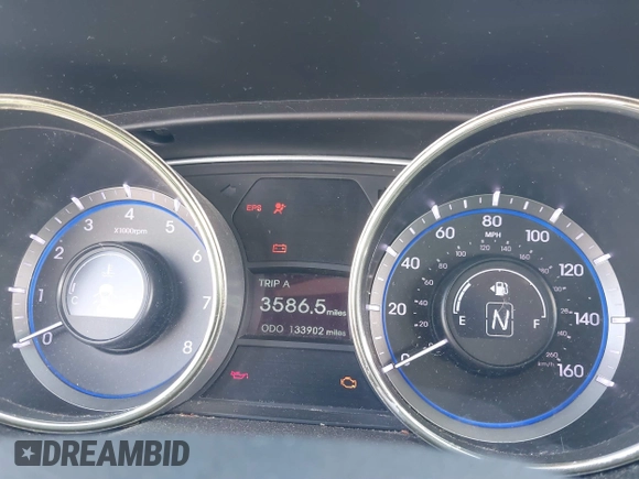 2012 Hyundai Sonata GLS with VIN 5NPEB4AC7CH436500, listed as a IAAI auction lot 40739512 with 133,902 mi miles. Bid and sale history available at carsss.com. Image 7.