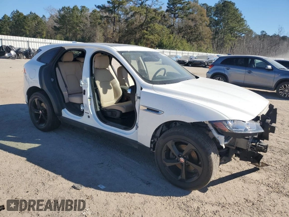 2018 Jaguar F-Pace 20d Premium with VIN SADCJ2FN1JA253742, listed as a Copart auction lot 86986914 with 144,223 mi miles and Salvage title. Bid and sale history available at DreamBid. Image 4.