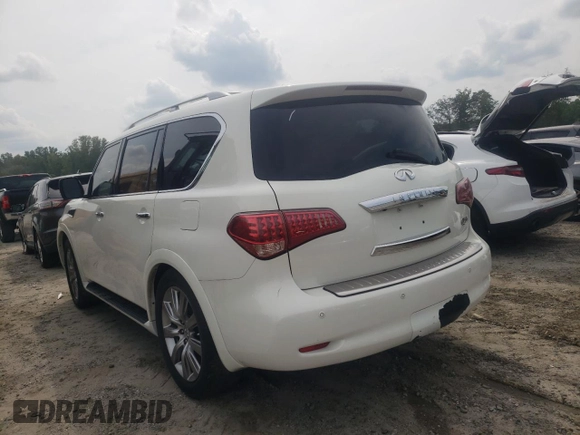 2013 Infiniti QX56 with VIN JN8AZ2NF2D9550468, listed as a Copart auction lot 67254674 with 138,193 mi miles and Clean Title. Bid and sale history available at carsss.com. Image 2.