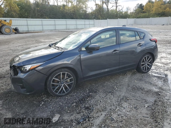2024 Subaru Impreza Sport with VIN JF1GUAFC2R8292376, listed as a Copart auction lot 74884494 with 27,047 mi miles and Salvage Title. Bid and sale history available at carsss.com. Image 1.