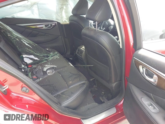2015 Infiniti Q50 with VIN JN1BV7AP1FM347808, listed as a IAAI auction lot 41781327 with 57,140 mi miles and . Bid and sale history available at carsss.com. Image 8.