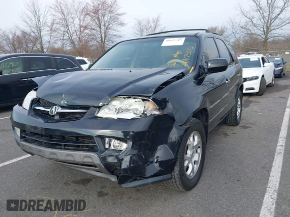 2002 Acura MDX Touring Pkg with VIN 2HNYD18642H532463, listed as a IAAI auction lot 41875315 with 184,626 mi miles. Bid and sale history available at carsss.com. Image 2.