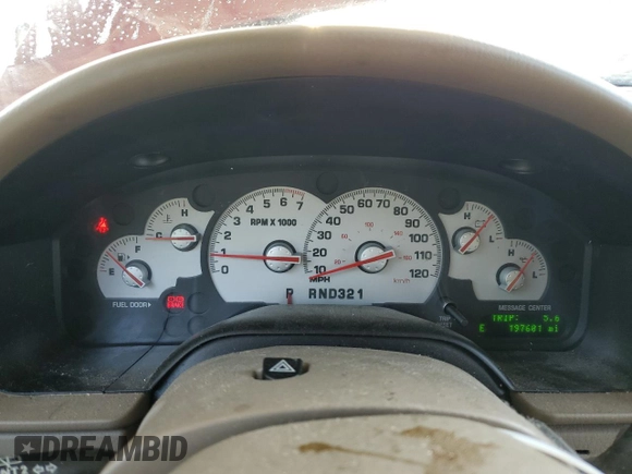 2005 Mercury Mountaineer Convenience with VIN 4M2ZU66K35ZJ10707, listed as a Copart auction lot 59008415 with 197,601 mi miles and Salvage title. Bid and sale history available at DreamBid. Image 9.