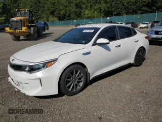 2018 Kia Optima EX z VIN KNAGU4LE6J5024371, wystawiony jako Copart lot #54017855 z przebiegiem 121 668 mil mil oraz Czysty tytuł • Clean title. Historia ofert i sprzedaży dostępna na DreamBid. Obrazek 1.