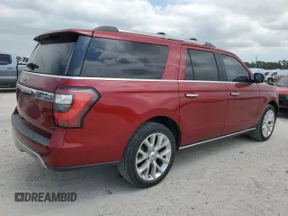 2018 Ford Expedition Max Limited with VIN 1FMJK1KT6JEA36903, listed as a Copart auction lot 52957875 with 132,033 mi miles and Salvage title. Bid and sale history available at DreamBid. Image 3.