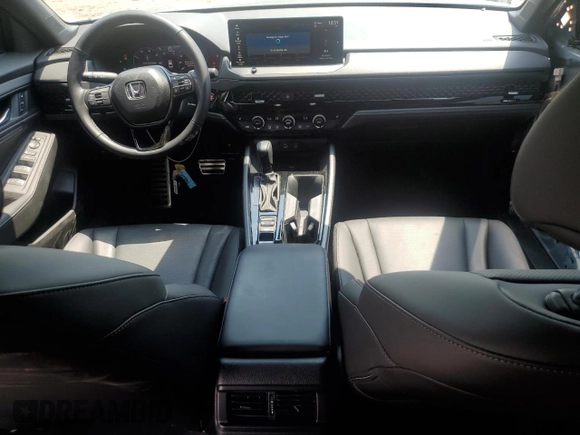 2025 Honda Accord Sport-L with VIN 1HGCY2F7XSA010975, listed as a Copart auction lot 57308645 with 13,742 mi miles and Salvage title. Bid and sale history available at DreamBid. Image 8.