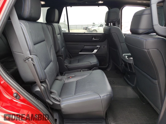 2023 Toyota Sequoia SR5 with VIN 7SVAAAAA2PX001916, listed as a Copart auction lot 56596354 with 15,277 mi miles and Salvage Title. Bid and sale history available at carsss.com. Image 10.