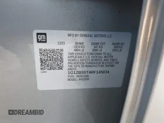 2024 Chevrolet Malibu LS with VIN 1G1ZB5ST4RF145034, listed as a IAAI auction lot 40573007 with 30,141 mi miles and . Bid and sale history available at DreamBid. Image 9.