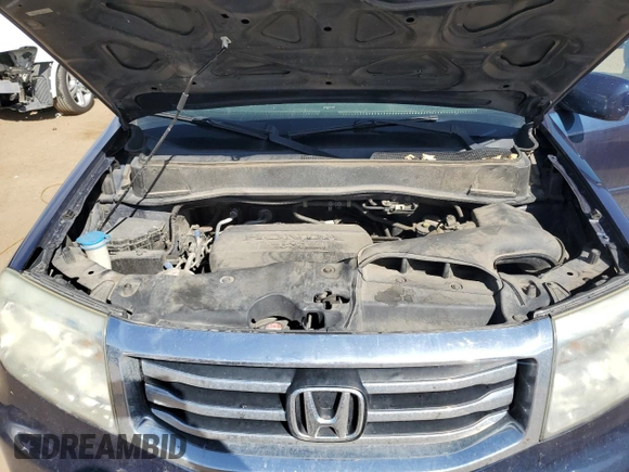 2012 Honda Pilot EX-L with VIN 5FNYF4H67CB018499, listed as a Copart auction lot 53395515 with 219,816 mi miles and Salvage Title. Bid and sale history available at carsss.com. Image 12.